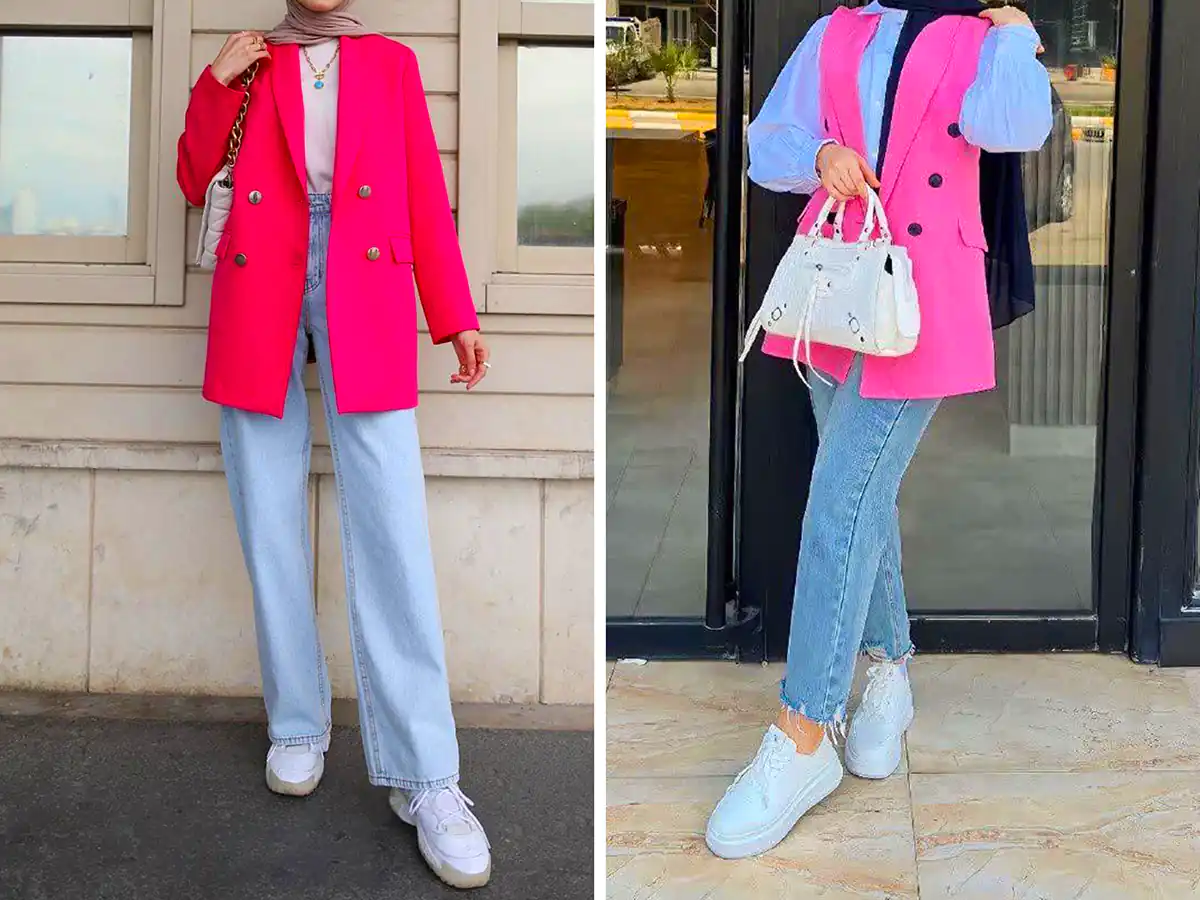 استایل بهاره با رنگ صورتی