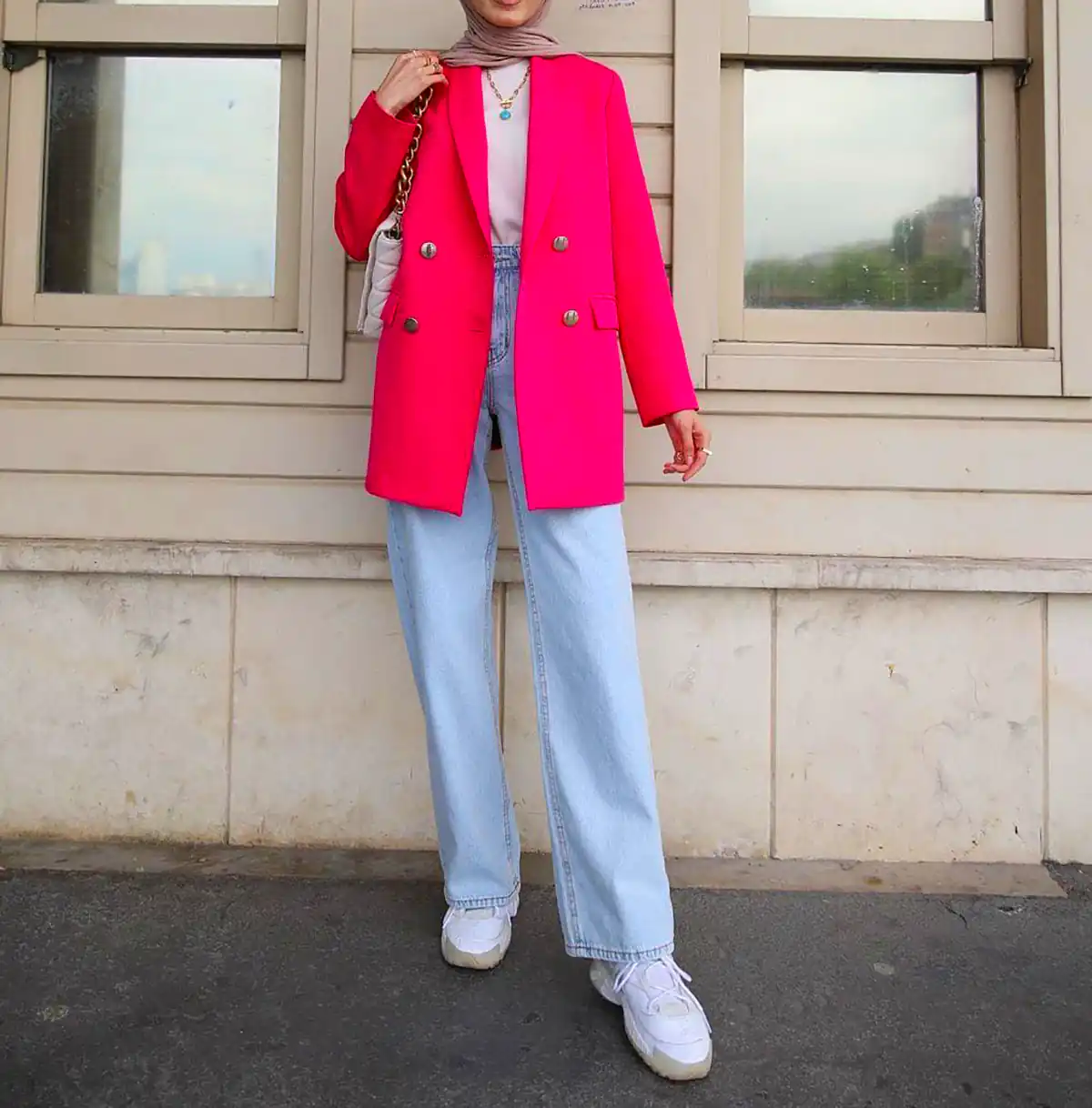 استایل بهاره با رنگ صورتی