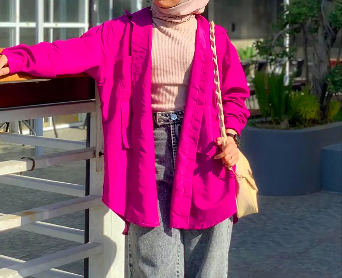 استایل بهاره با رنگ صورتی