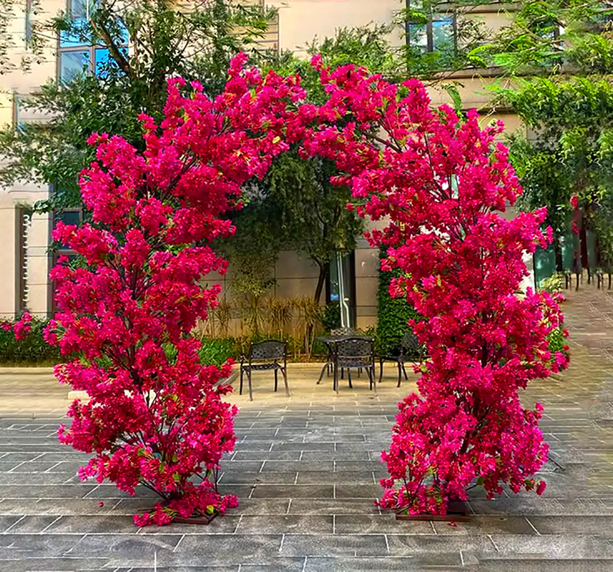 طاق گل فلزی عروسی