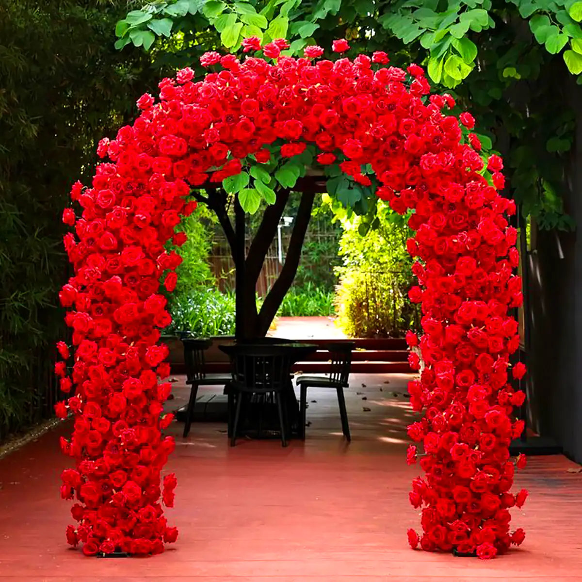 طاق گل فلزی عروسی