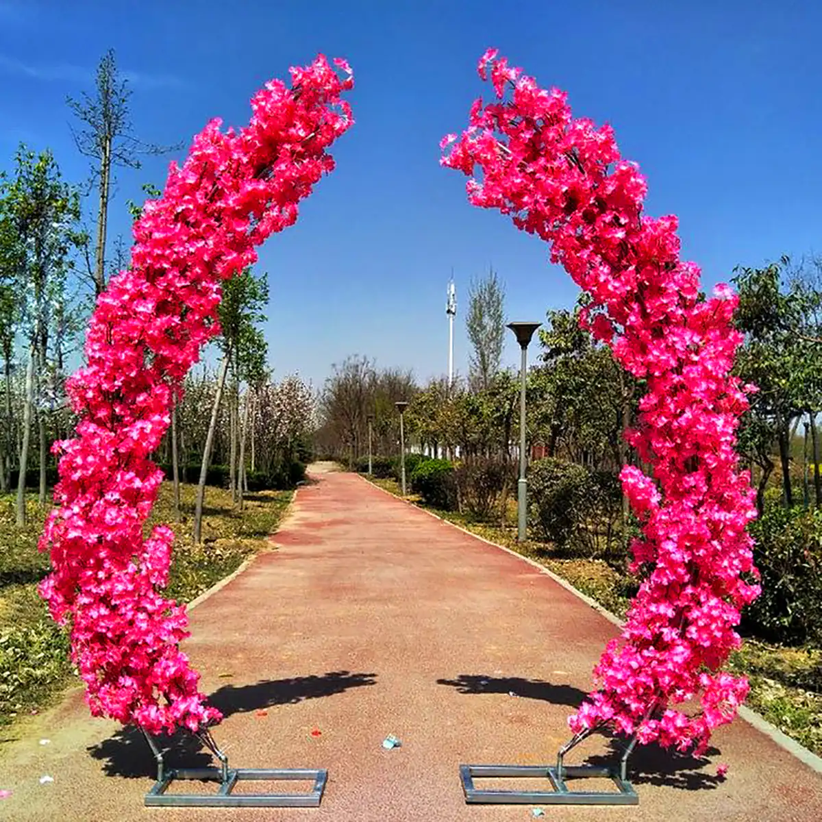 طاق گل فلزی عروسی