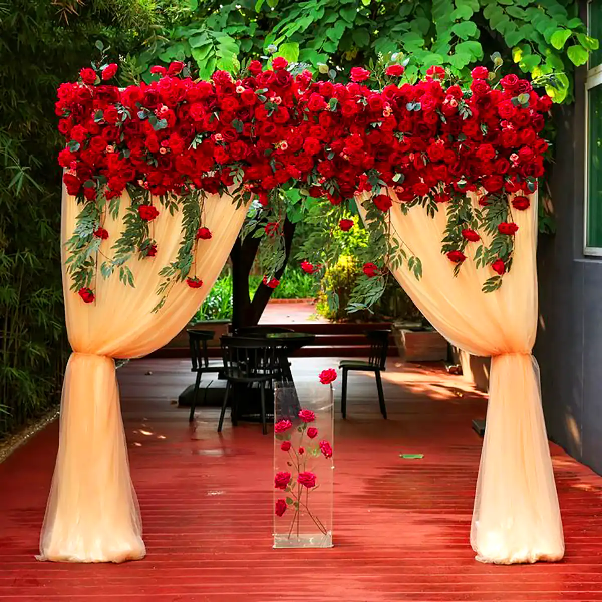 طاق گل فلزی عروسی