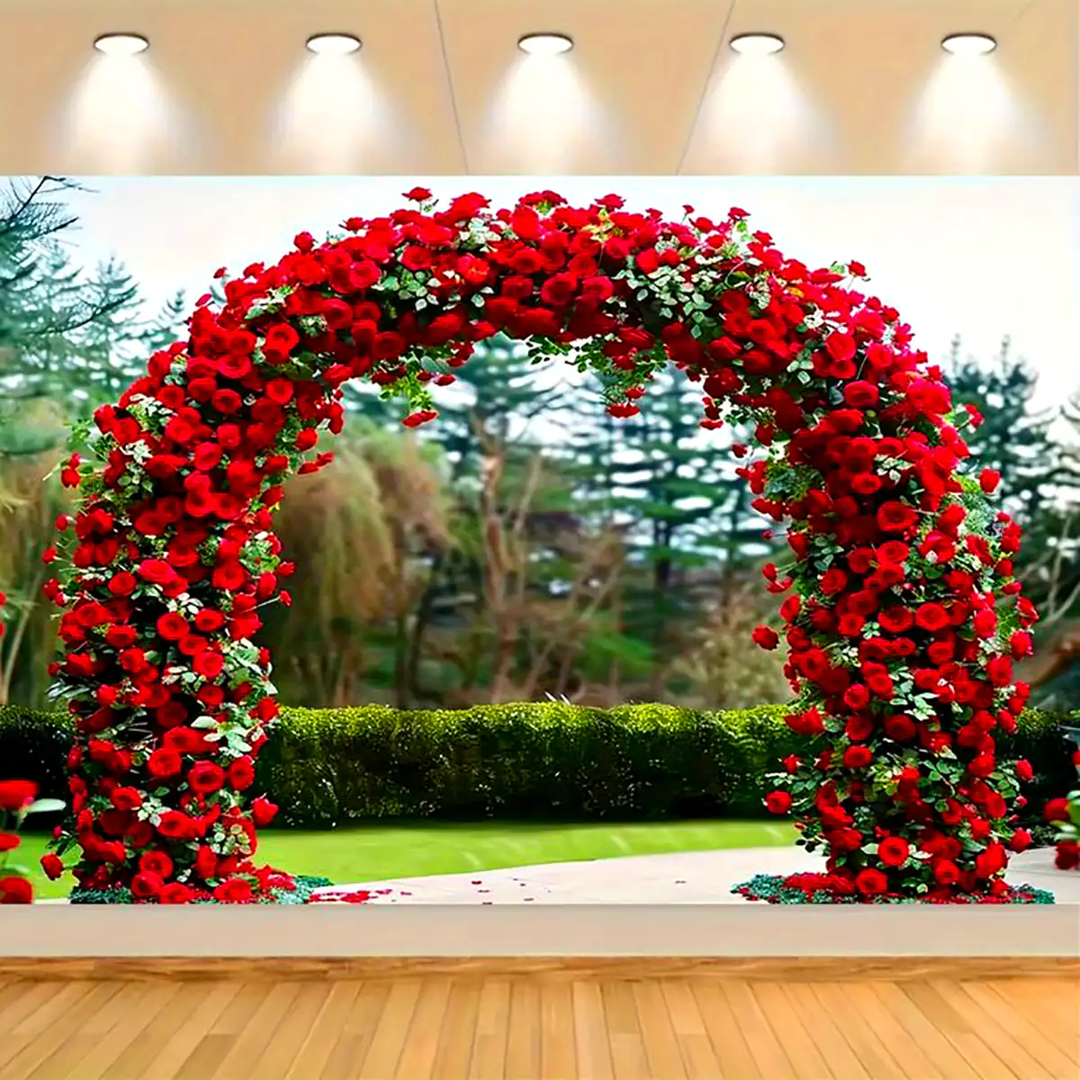 طاق گل فلزی عروسی