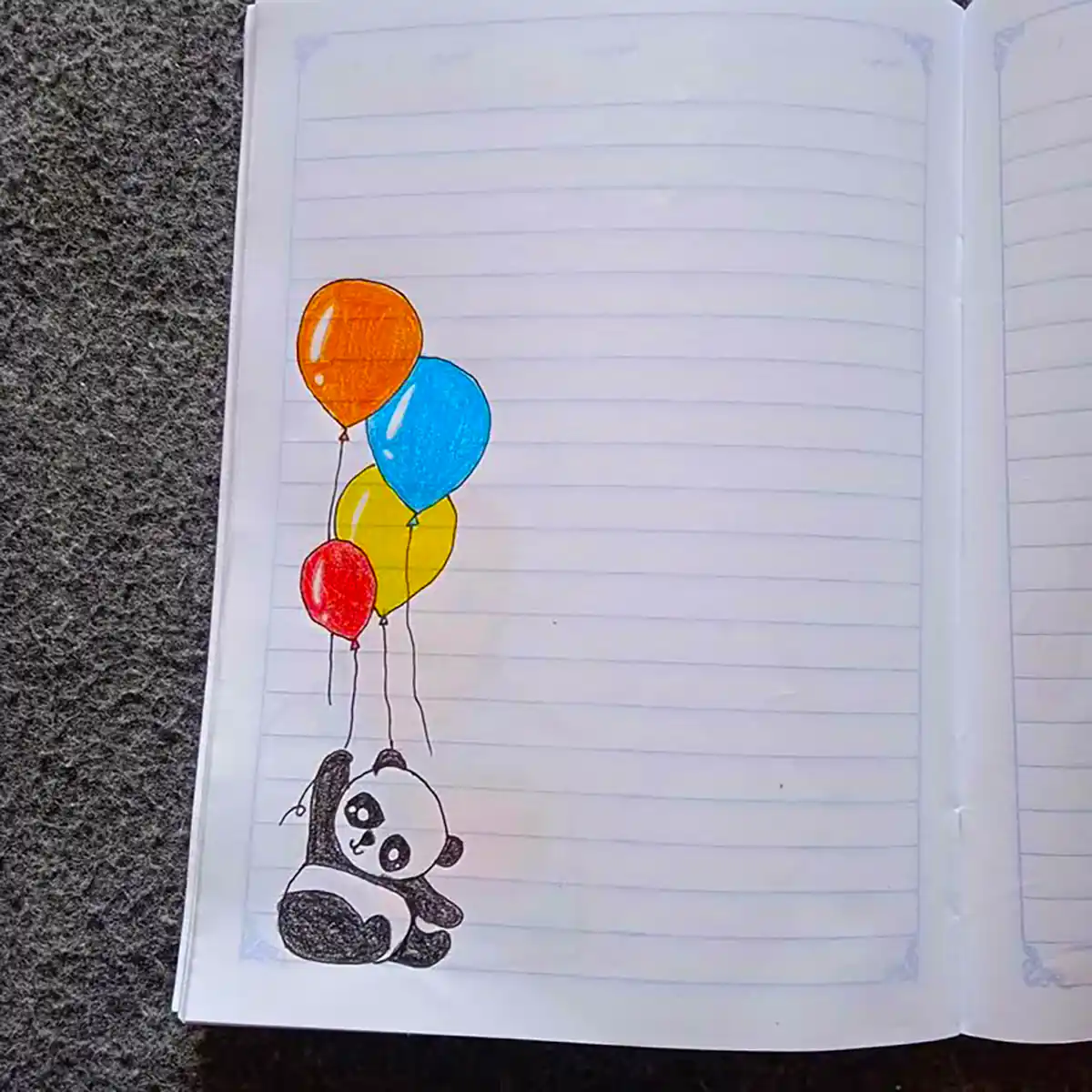 طراحی حاشیه دفتر مشق