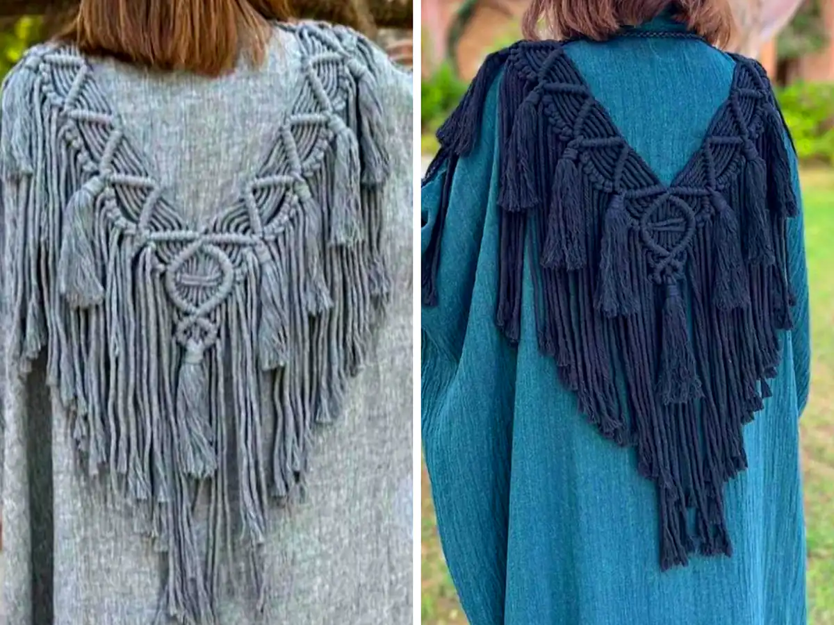 تزئین کت با هنر مکرومه