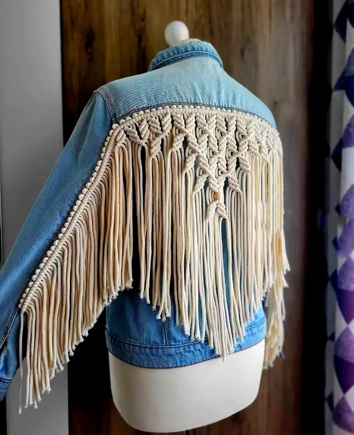 تزئین کت با هنر مکرومه