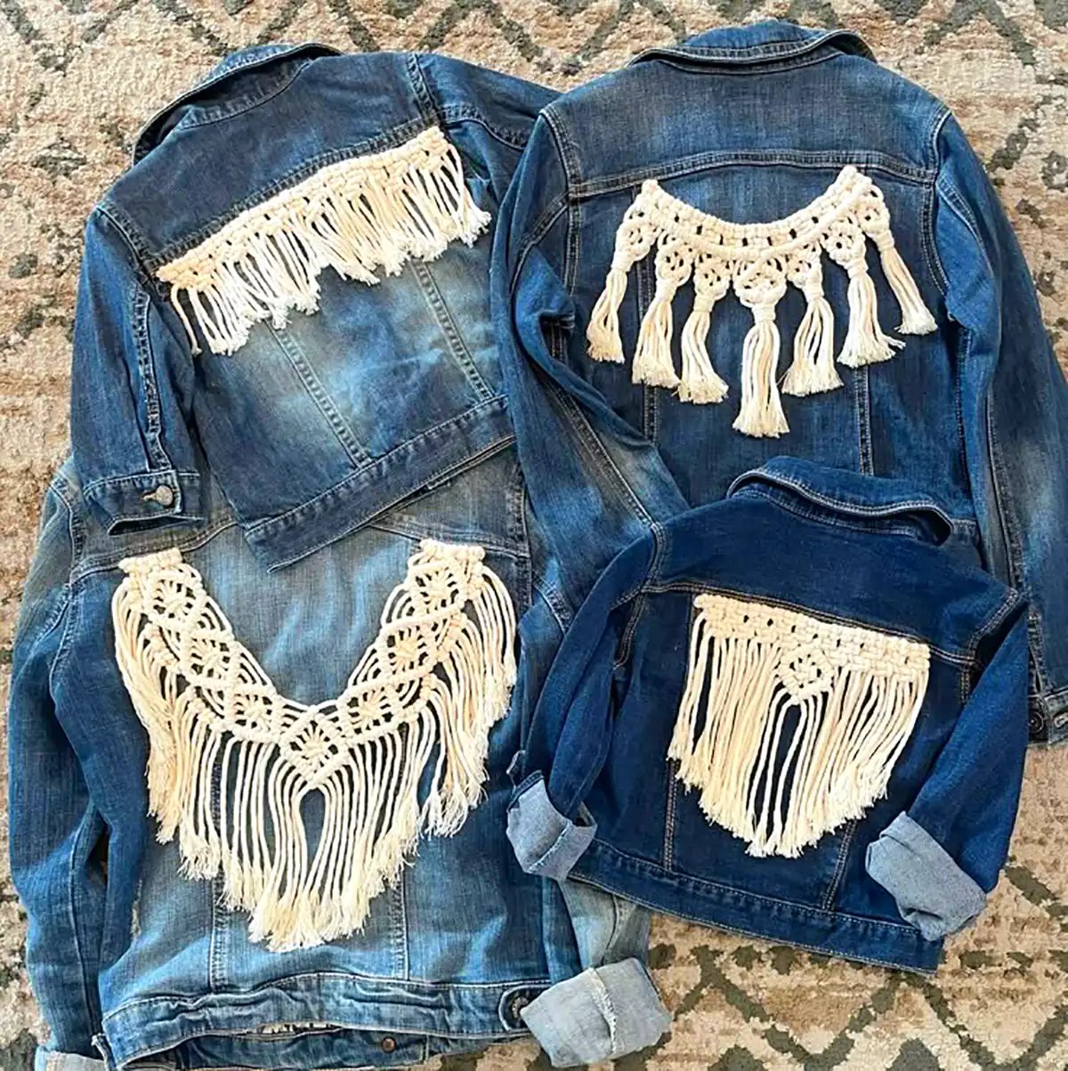 تزئین کت با هنر مکرومه