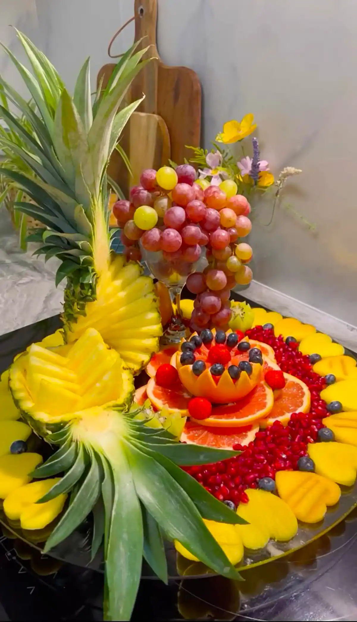 تزئین میوه باکلاس زیبا