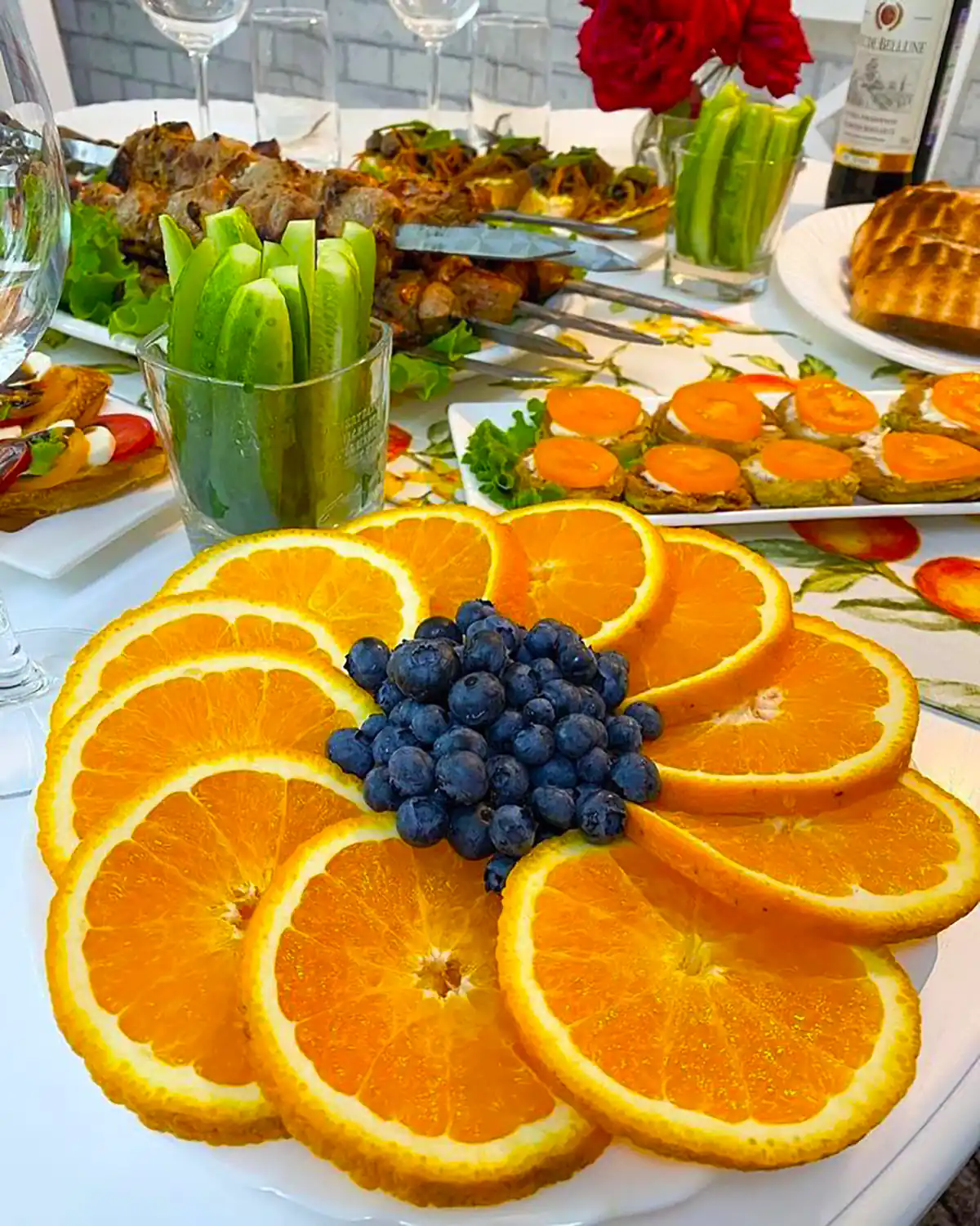 تزئین میوه باکلاس زیبا