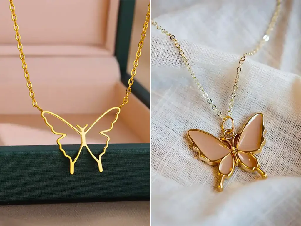 تو گردنی پروانه ای زیبا