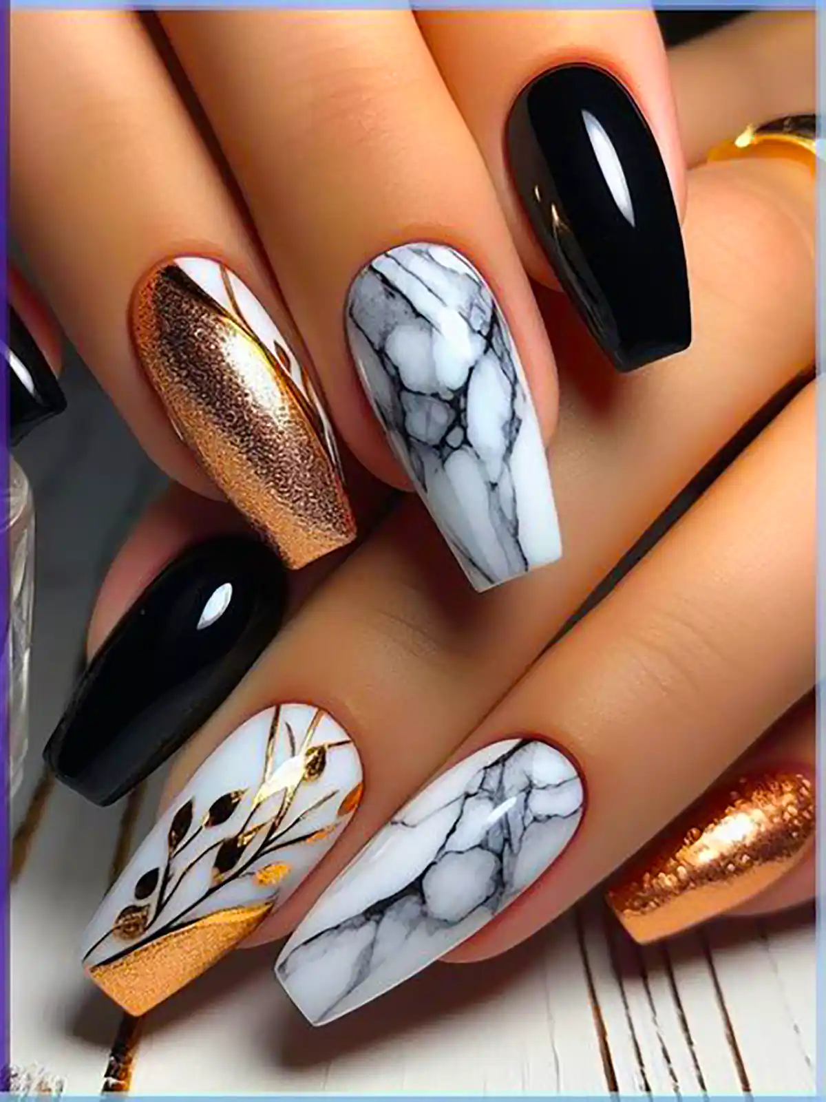 طراحی ناخن با تم مشکی