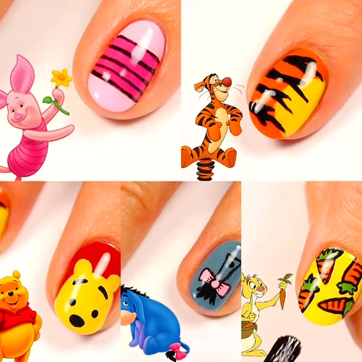 طرح ناخن انیمیشن پو