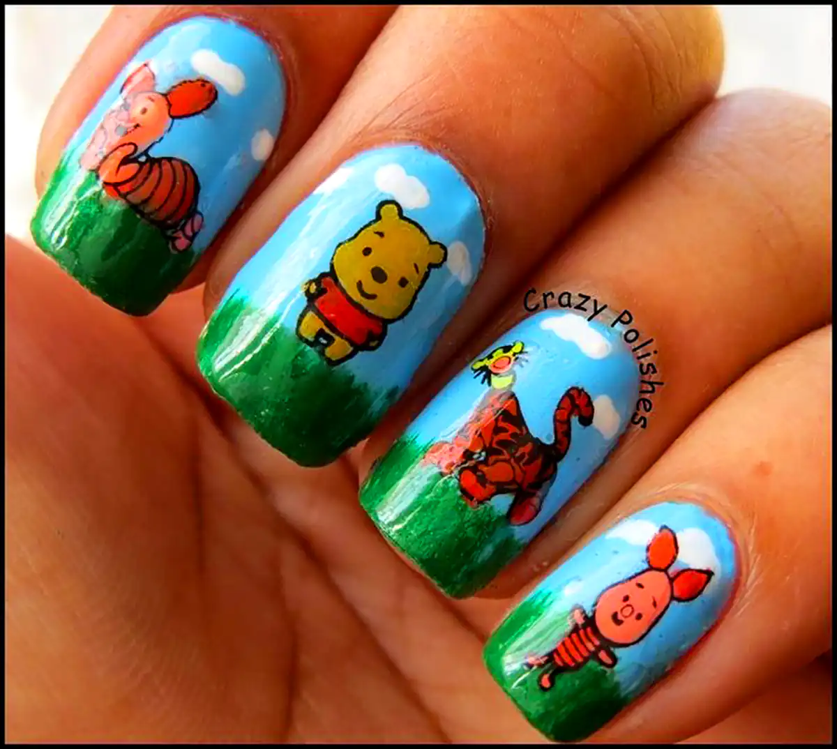 طرح ناخن انیمیشن پو