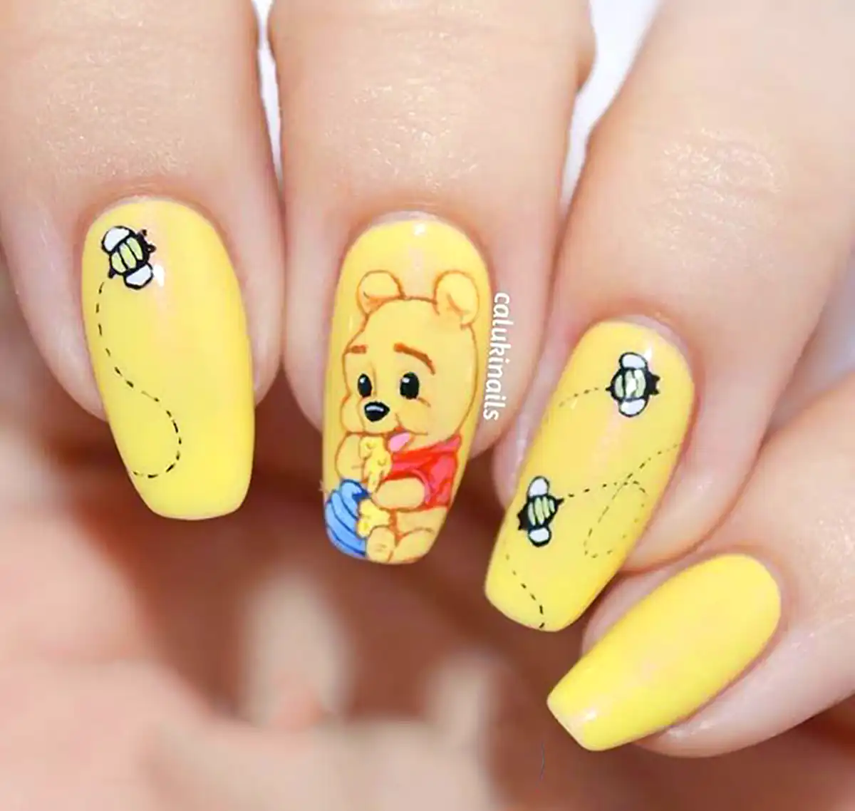 طرح ناخن انیمیشن پو