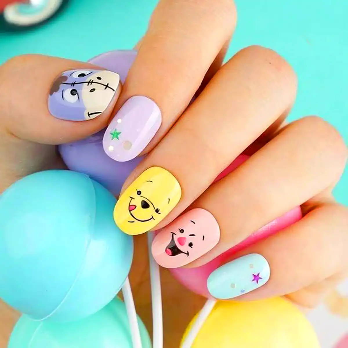 طرح ناخن انیمیشن پو