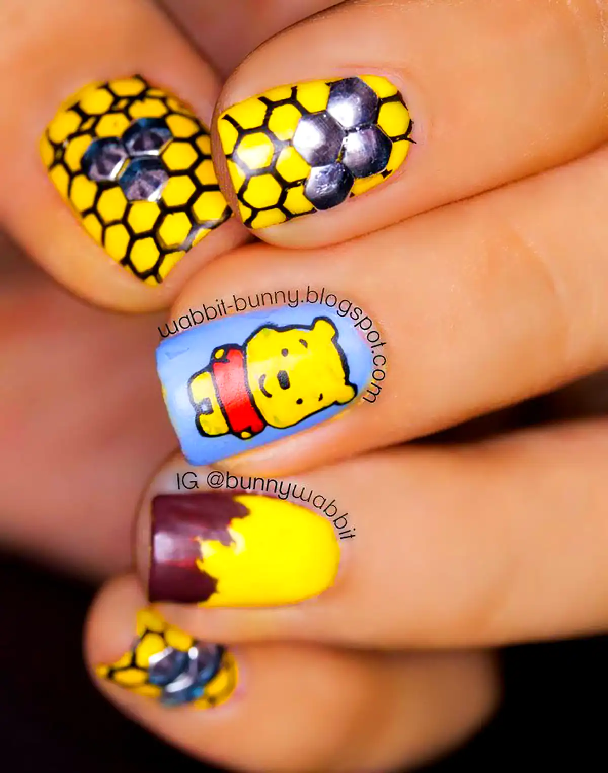 طرح ناخن انیمیشن پو