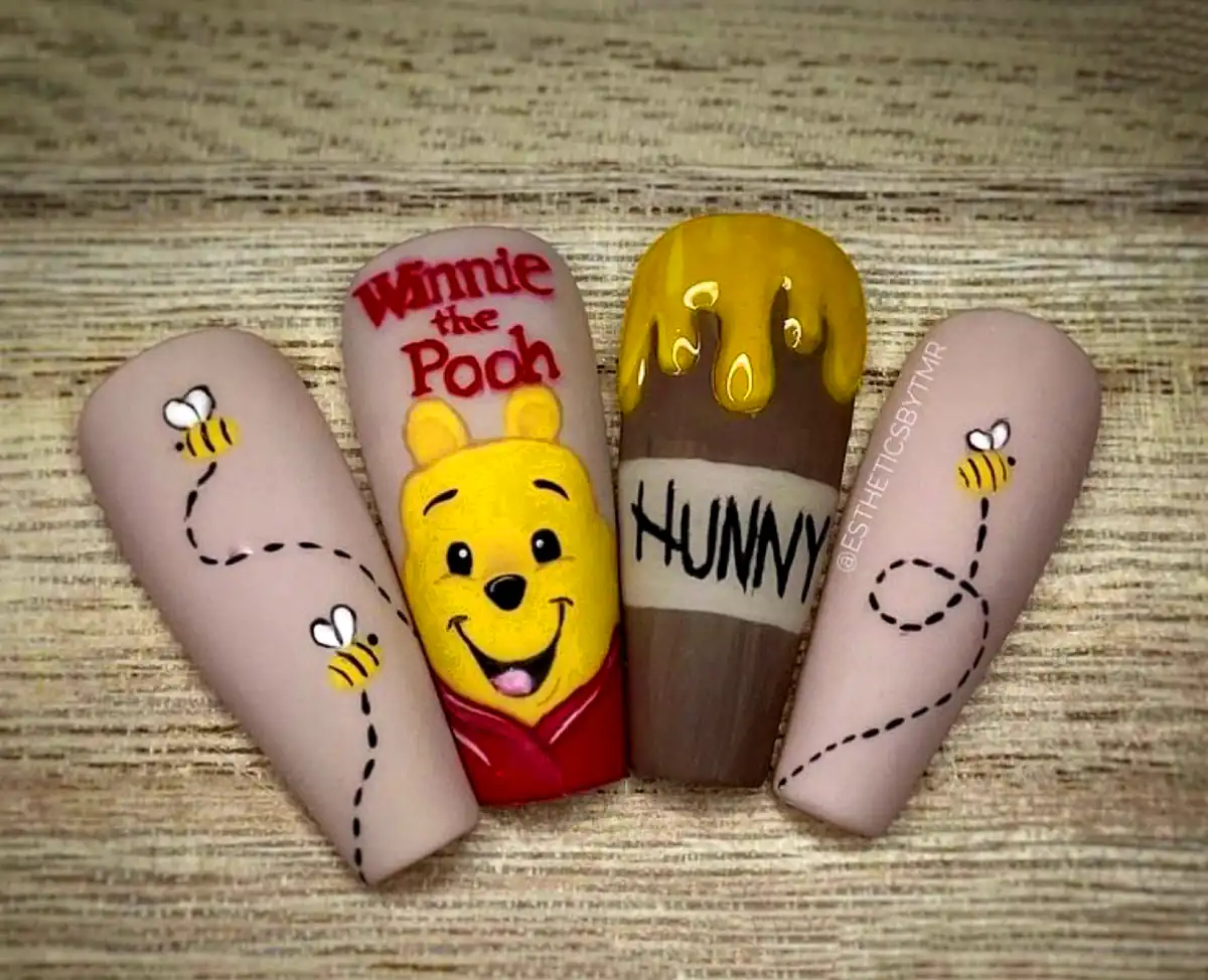 طرح ناخن انیمیشن پو