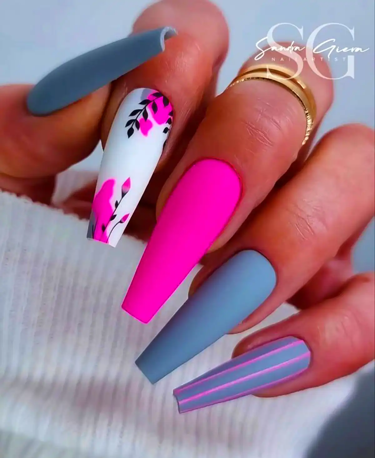 طرح ناخن بلند فانتزی