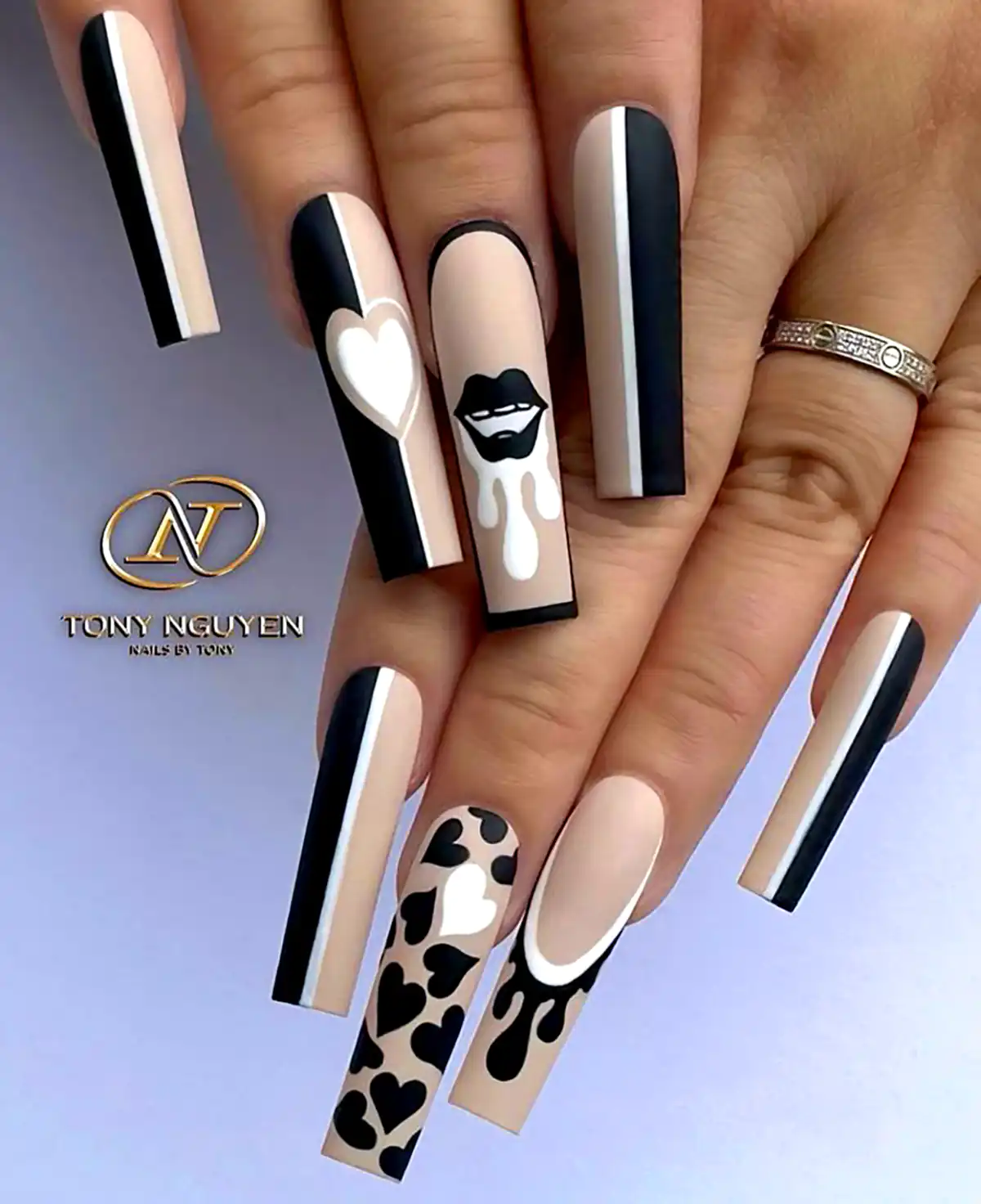 طرح ناخن بلند فانتزی