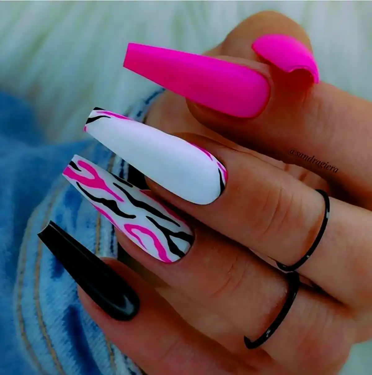 طرح ناخن بلند فانتزی