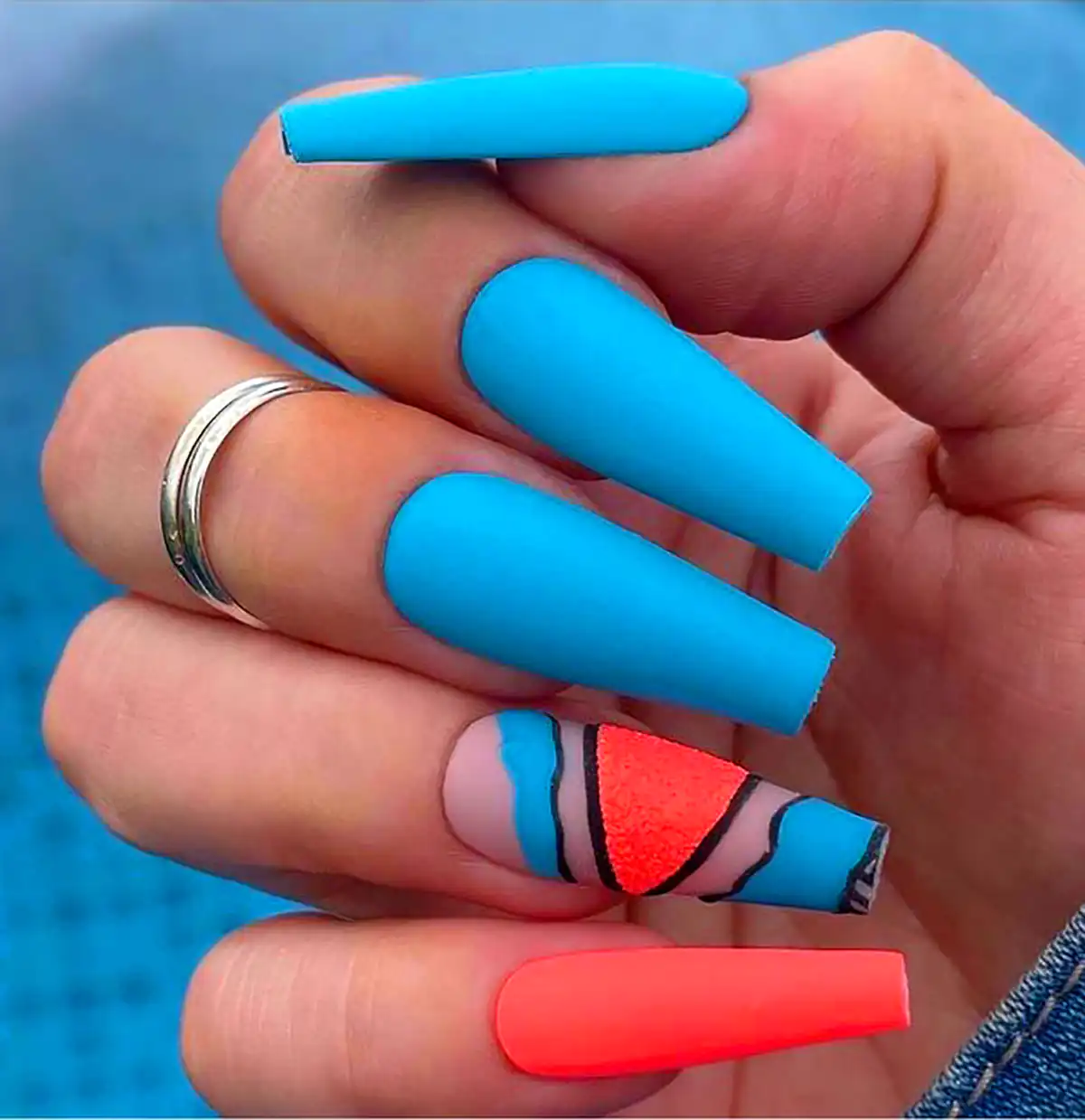 طرح ناخن بلند فانتزی