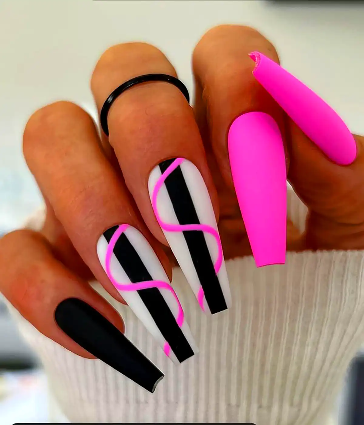 طرح ناخن بلند فانتزی