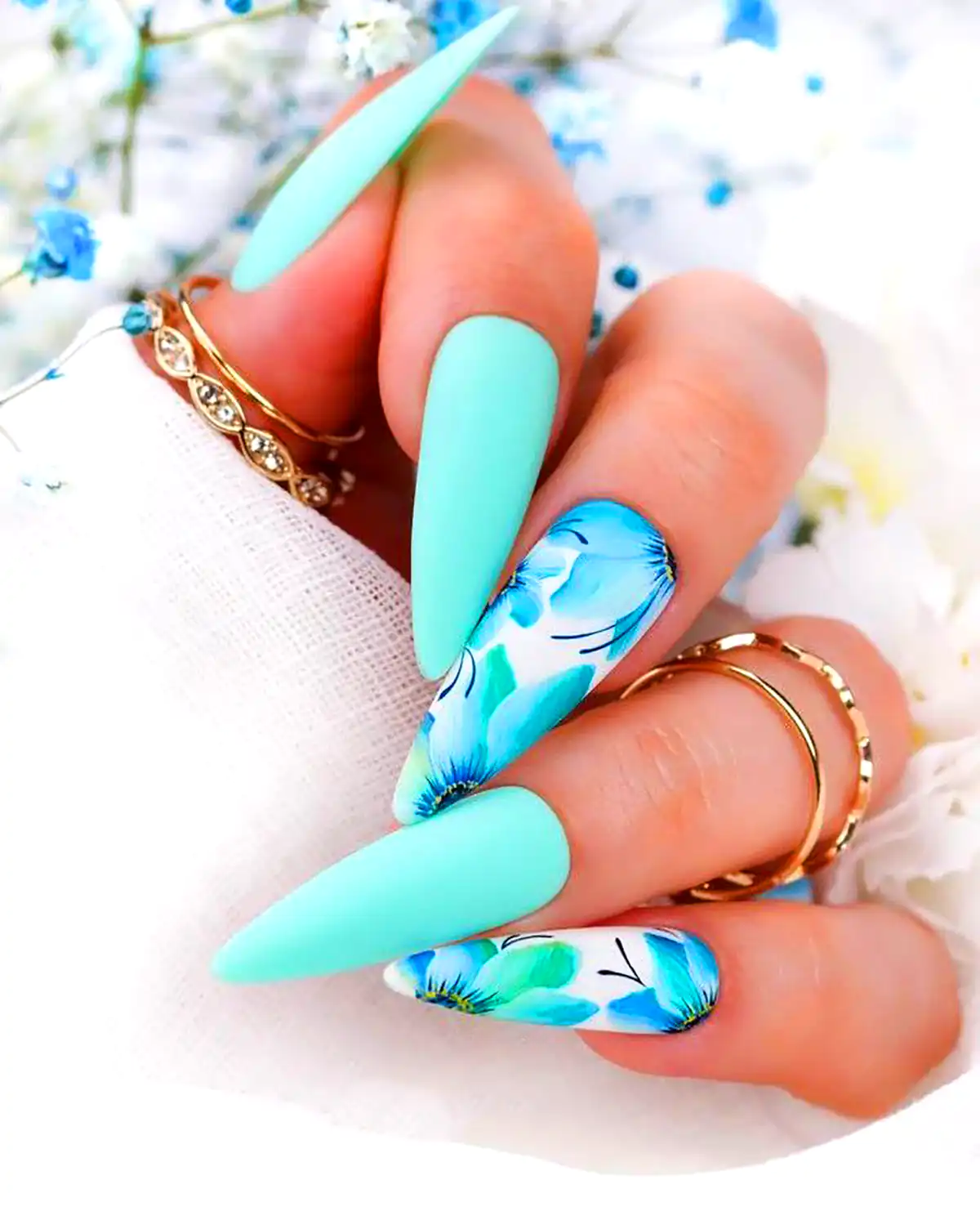 طرح ناخن بلند فانتزی