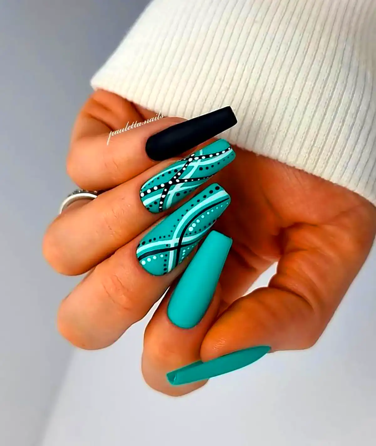 طرح ناخن بلند فانتزی