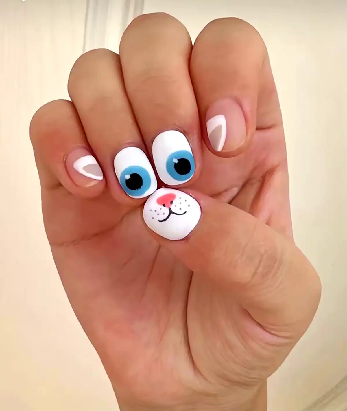 طرح کیوت روی ناخن