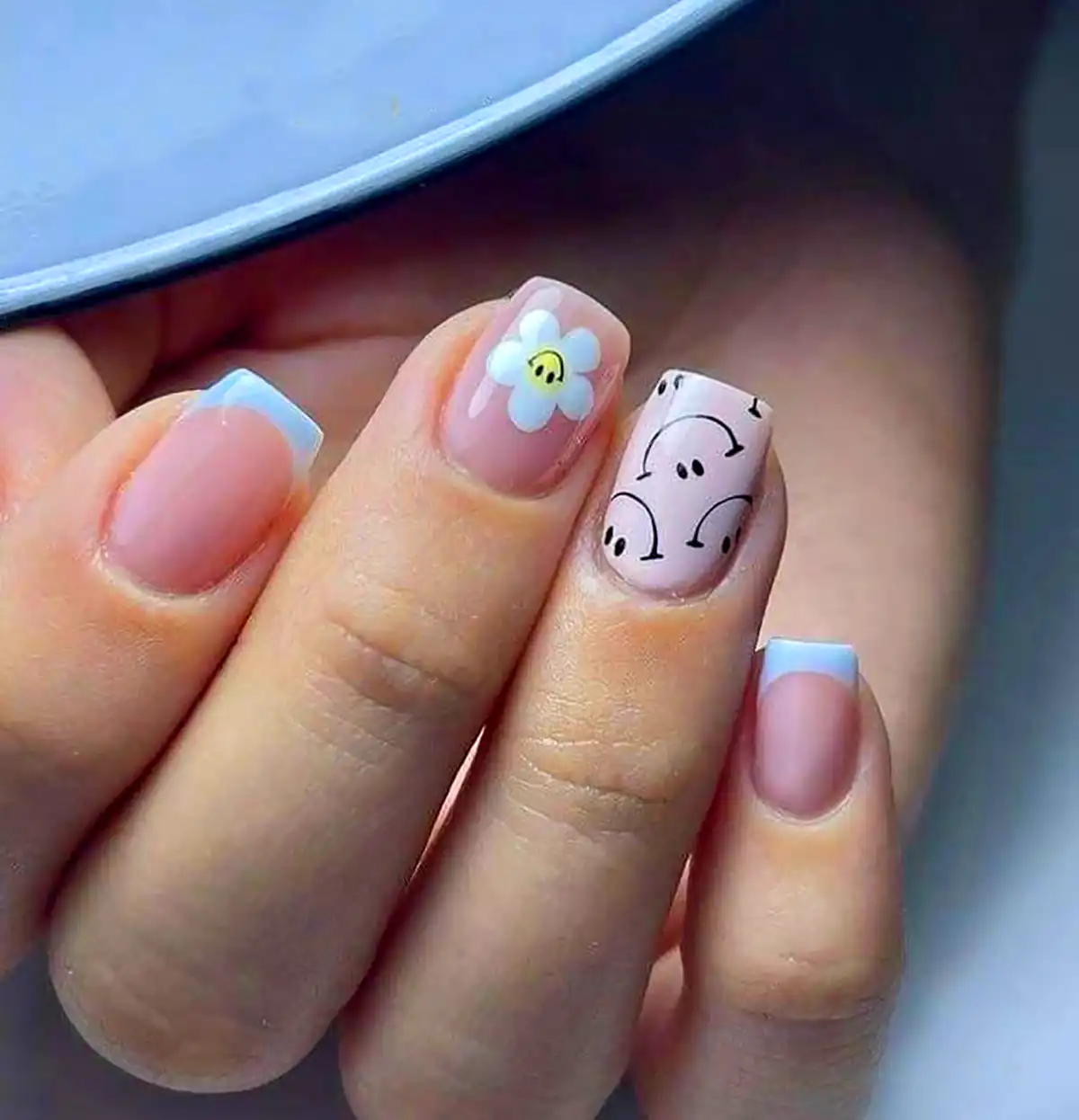 طرح کیوت روی ناخن