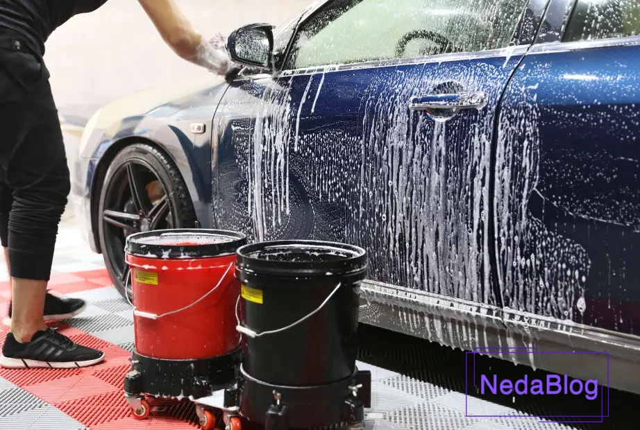 شستشوی خودرو با سطل