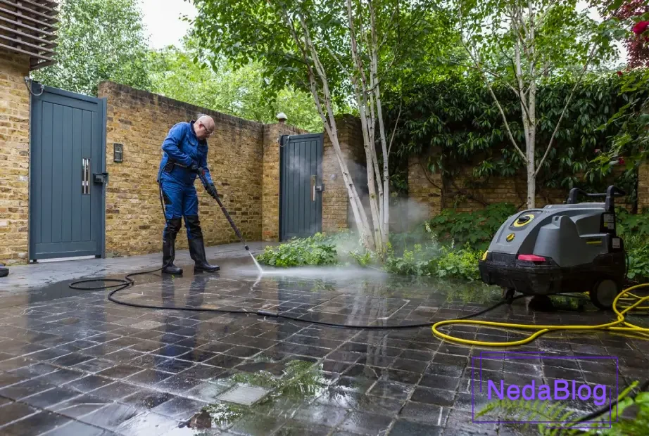 شستشوی حیاط و پارکینگ با کارواش رونیکس