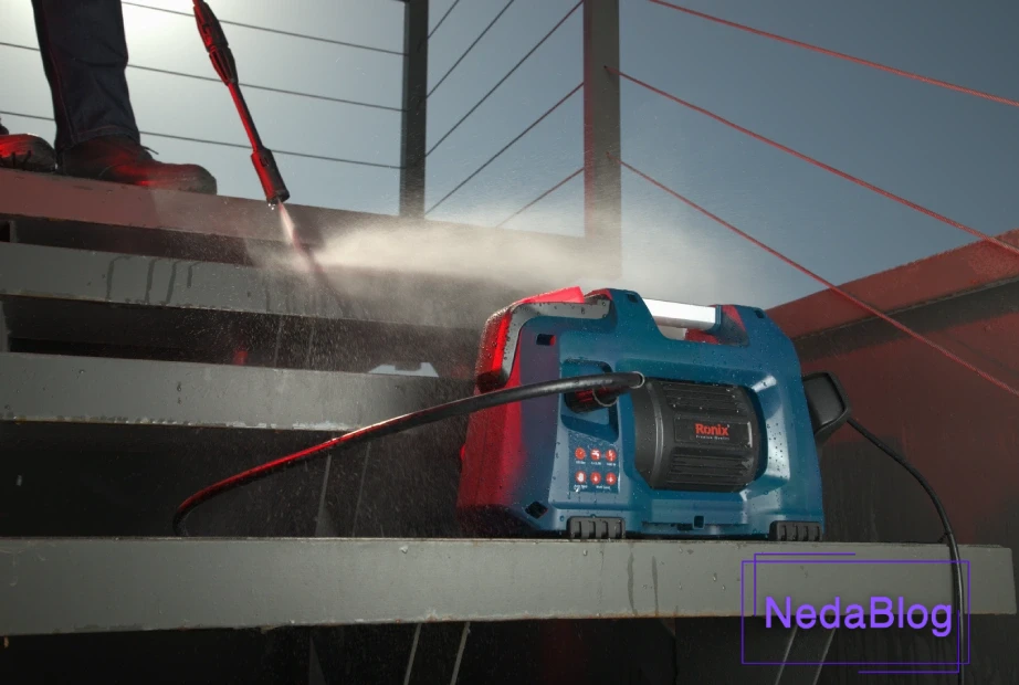 شستن حیاط با کارواش