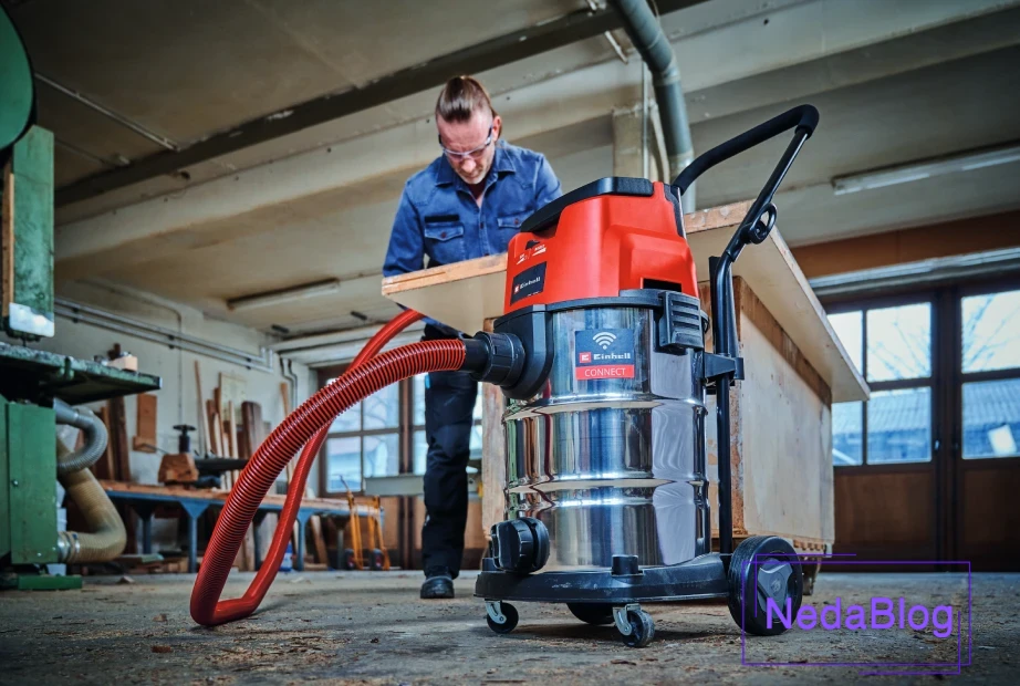 جارو برقی آب و خاک برای کارگاه‌های صنعتی (چوب، فلز، سنگ)