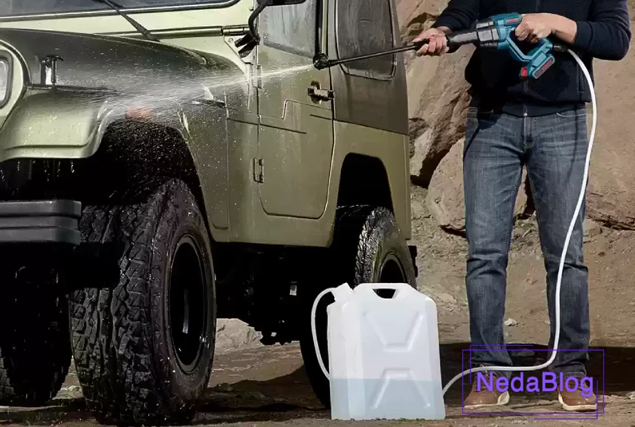 کار با کارواش شارژی رونیکس مدل 8930