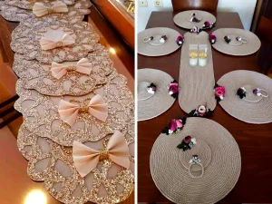 زیر بشقابی شیک برای جهیزیه