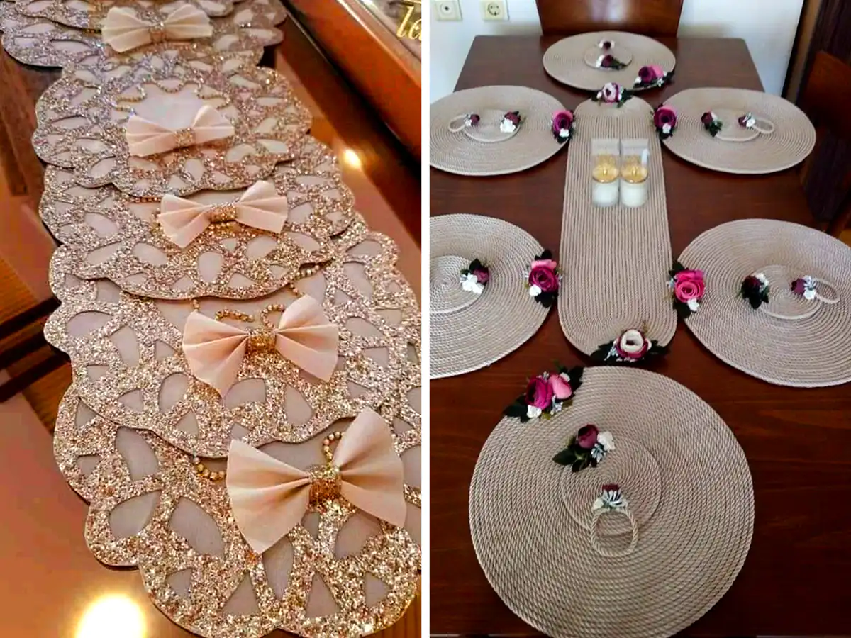 زیر بشقابی شیک برای جهیزیه