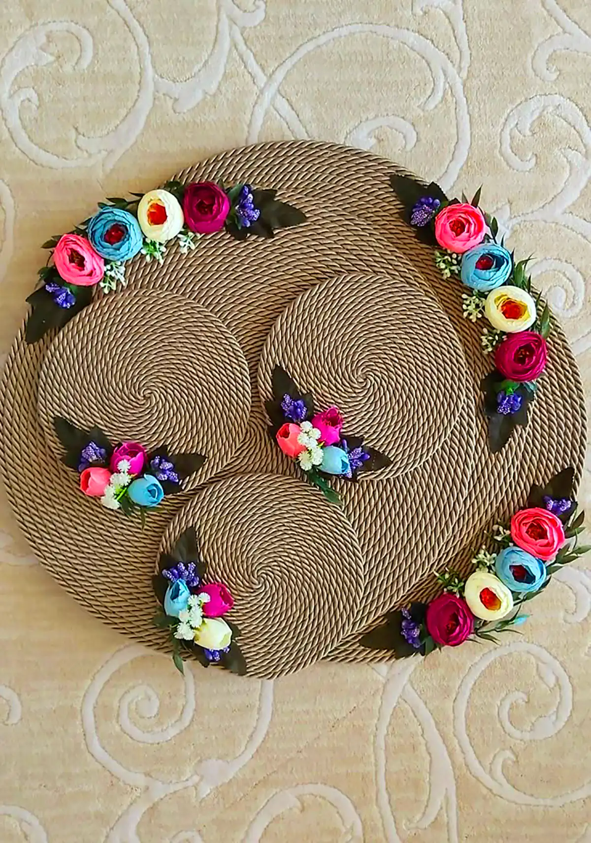 زیر بشقابی شیک برای جهیزیه