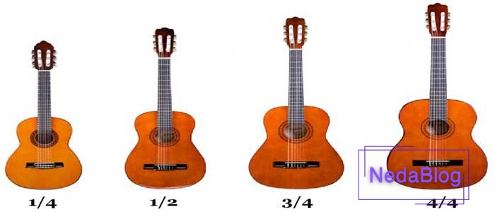 آشنایی با سایز بندی گیتار